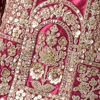 Dusty Pink Velvet Bridal Lehenga